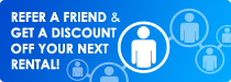 refer a friend and get a discount on your next rental